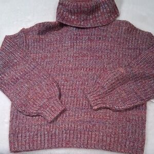 Old Navy Red and Gray Knit Sweater